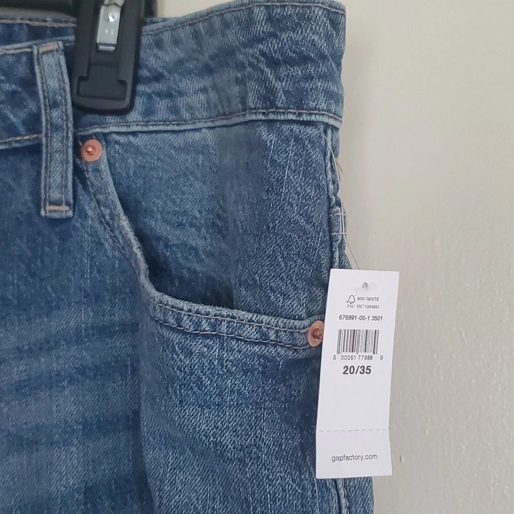 GAP Denim Universal Slim Distressed Boyfriend Ankle Jeans 20/35R - Picture 7 of 11